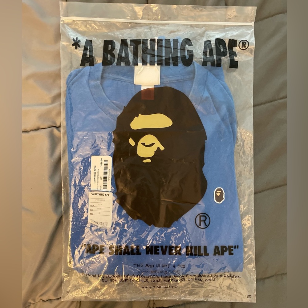 Blue Bathing Ape Small Logo Long Sleeve SS19